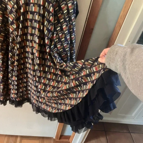 Effie's Heart Multicolored Bookshelf Print Dress - Picture 2 of 6